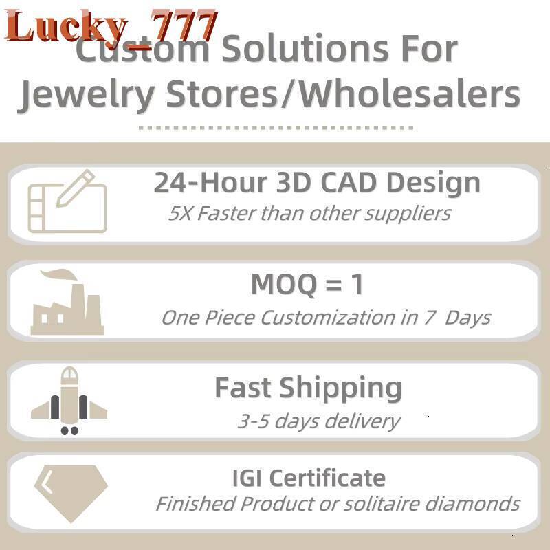 IGI Certified Lab Grown Diamond Ring CVD HPHT 05ct to 3ct for Men Women Engagement Wedding Customized 14k 18k Solid Gold