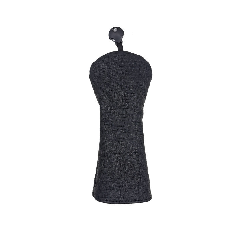 Pure Black Golf Club Cover Wear-Resistant Club Protector Fairway Wood Cover Iron Wood Club Small Chicken Leg Club Head Cover for Men 241031