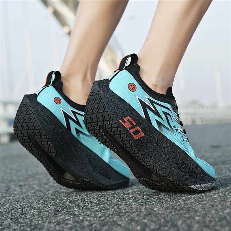 Unisex White Fashion Gifts Breathable Mesh Running Shoes Non Slip Shock Absorbing For Outdoor Sports Training - view 7