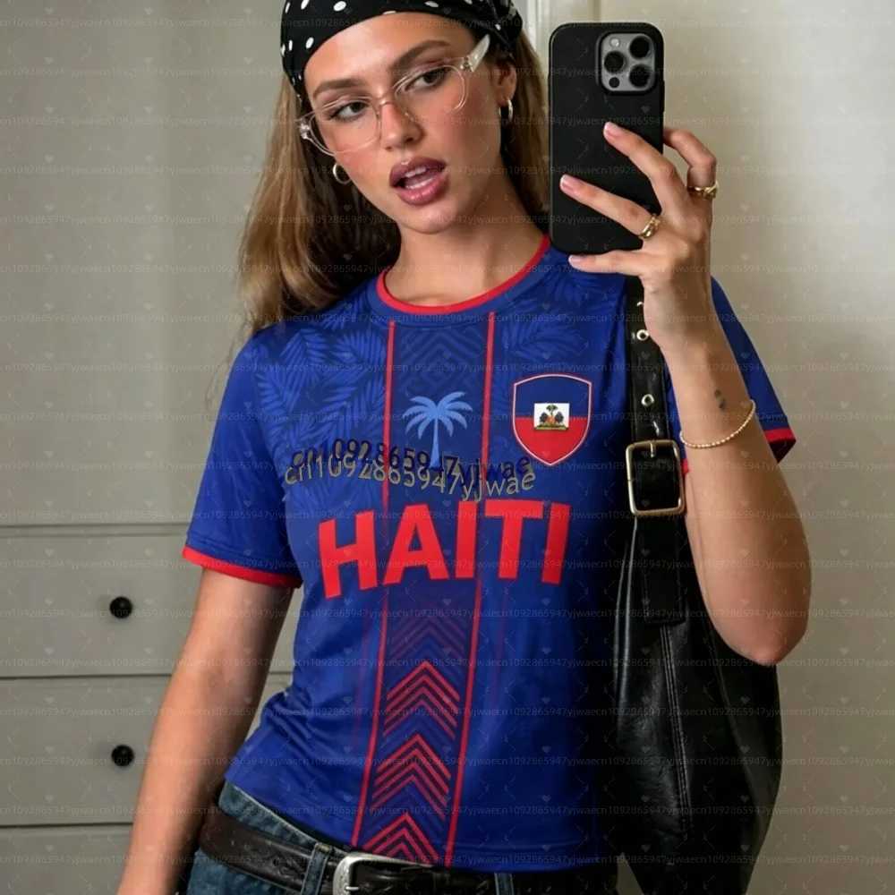 2026 Haiti Soccer Women Men Sports T-Shirts Plus Size sport casual Jerseys Unisex Graphic plus size T Shirts C260527
