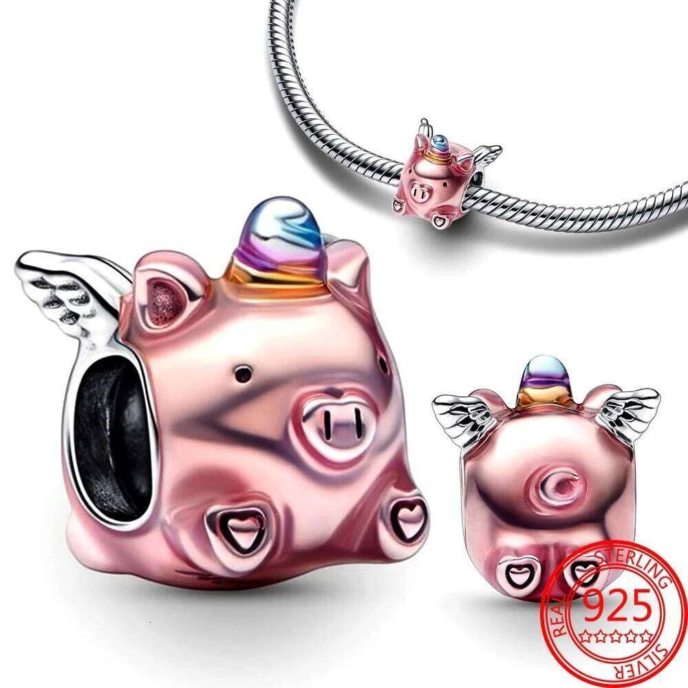 Hot Sale Collection Series Cute Elephant Bear Penguin And Bunny Charm Bead Fit 925 silver Bracelet DIY Accessories Gift For Women