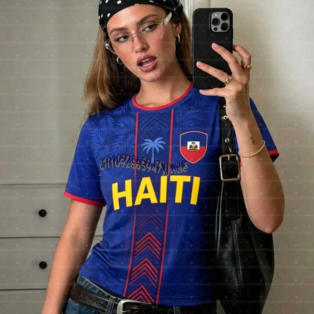 2026 Haiti Soccer Women Men Sports T-Shirts Plus Size sport casual Jerseys Unisex Graphic plus size T Shirts C260527