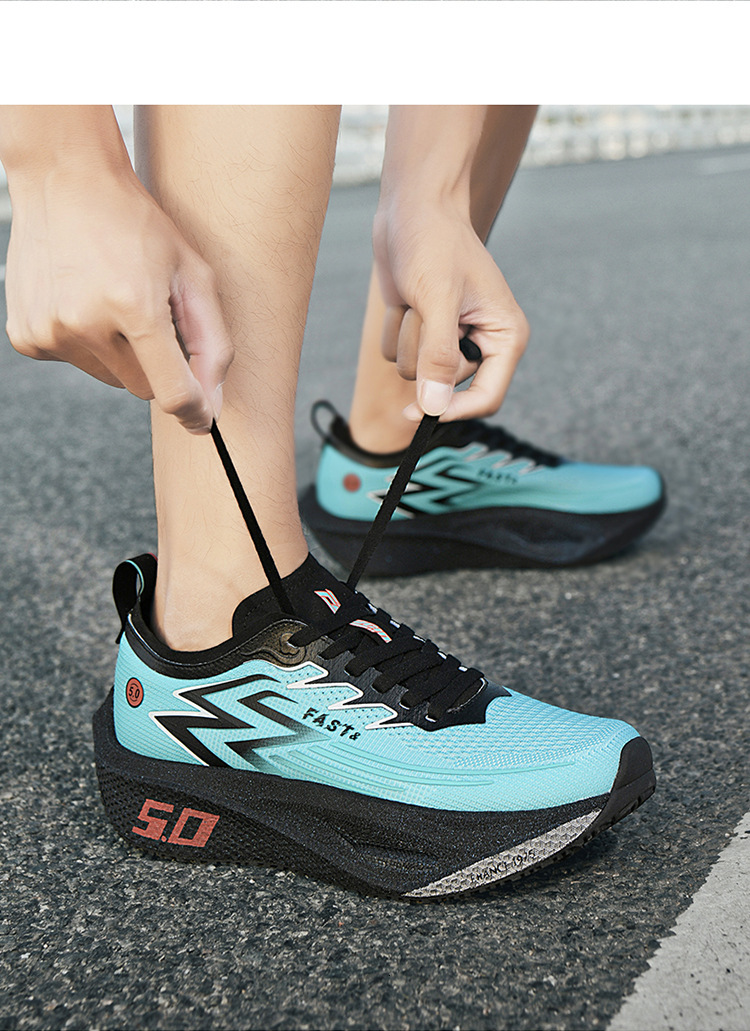 Unisex White Fashion Gifts Breathable Mesh Running Shoes Non Slip Shock Absorbing For Outdoor Sports Training - view 6