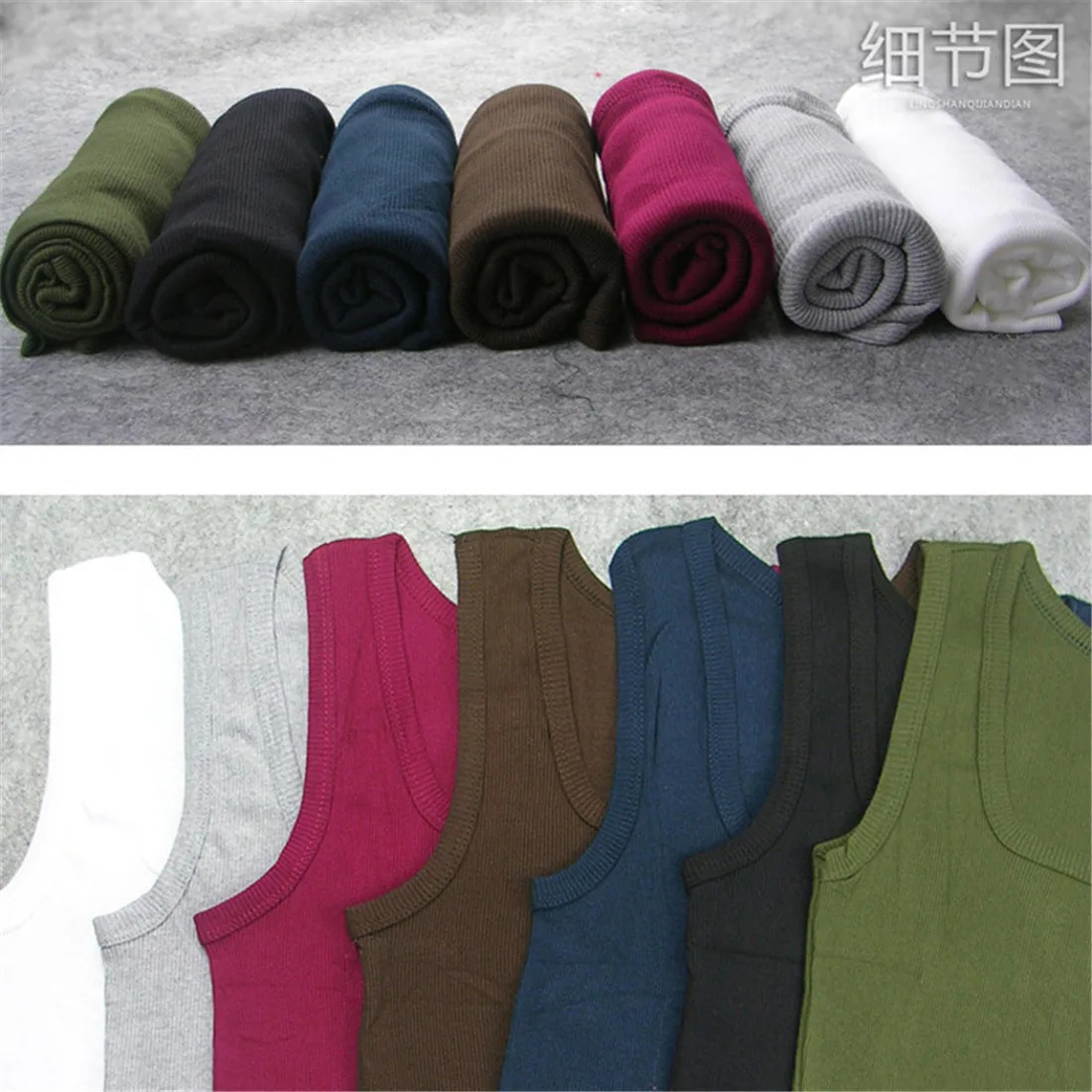 2024 Mens Pure Cotton Tight Vest Casual Sports Tank Tops Middleaged Sleeveless Basic Quick Drying Bodybuilding 260527 - view 5