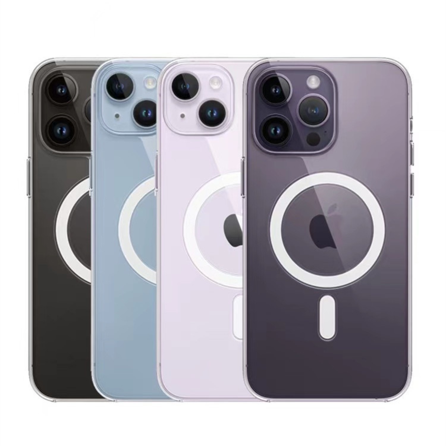 Magnetic Phone Case for iPhone 16E,Clear Acrylic Protective Cover Compatible with iPhone 17/12,Supports Magnetic Wireless Charging