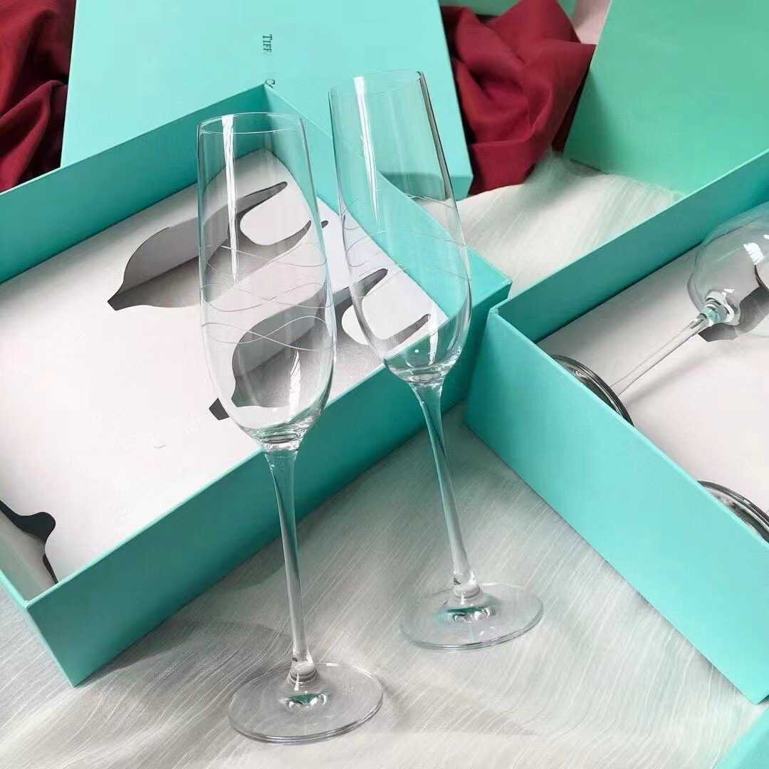 Glass Champagne Glass Goblet Red Wine Glass Gift Set Sparkling Sweet Wine Glass Cocktail Glass T260616