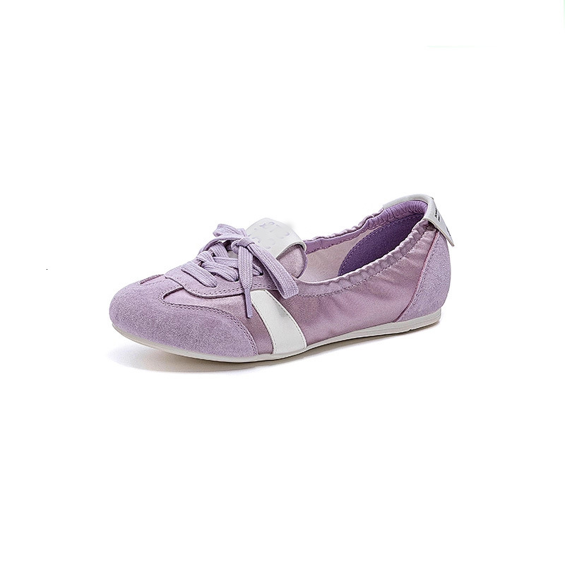Womens Multi Color Retro Ballet Flats Satin Suede For Fashion Gifts Casual Daily Street Wear - view 6