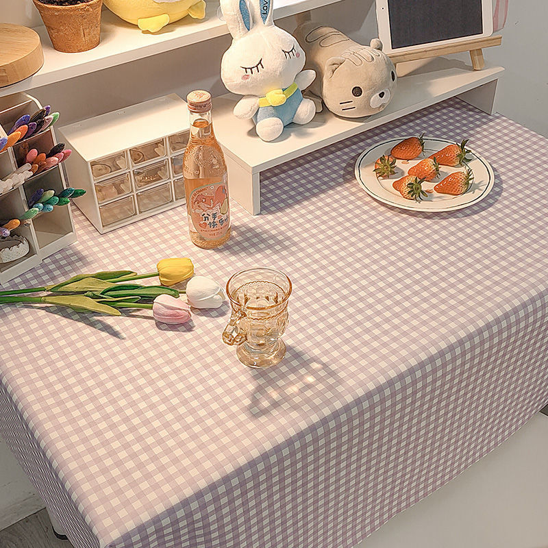 YL-38719 Custom plaid floral tablecloth, velvet desk cloth, street vendor backdrop, dining table and coffee table cloth.