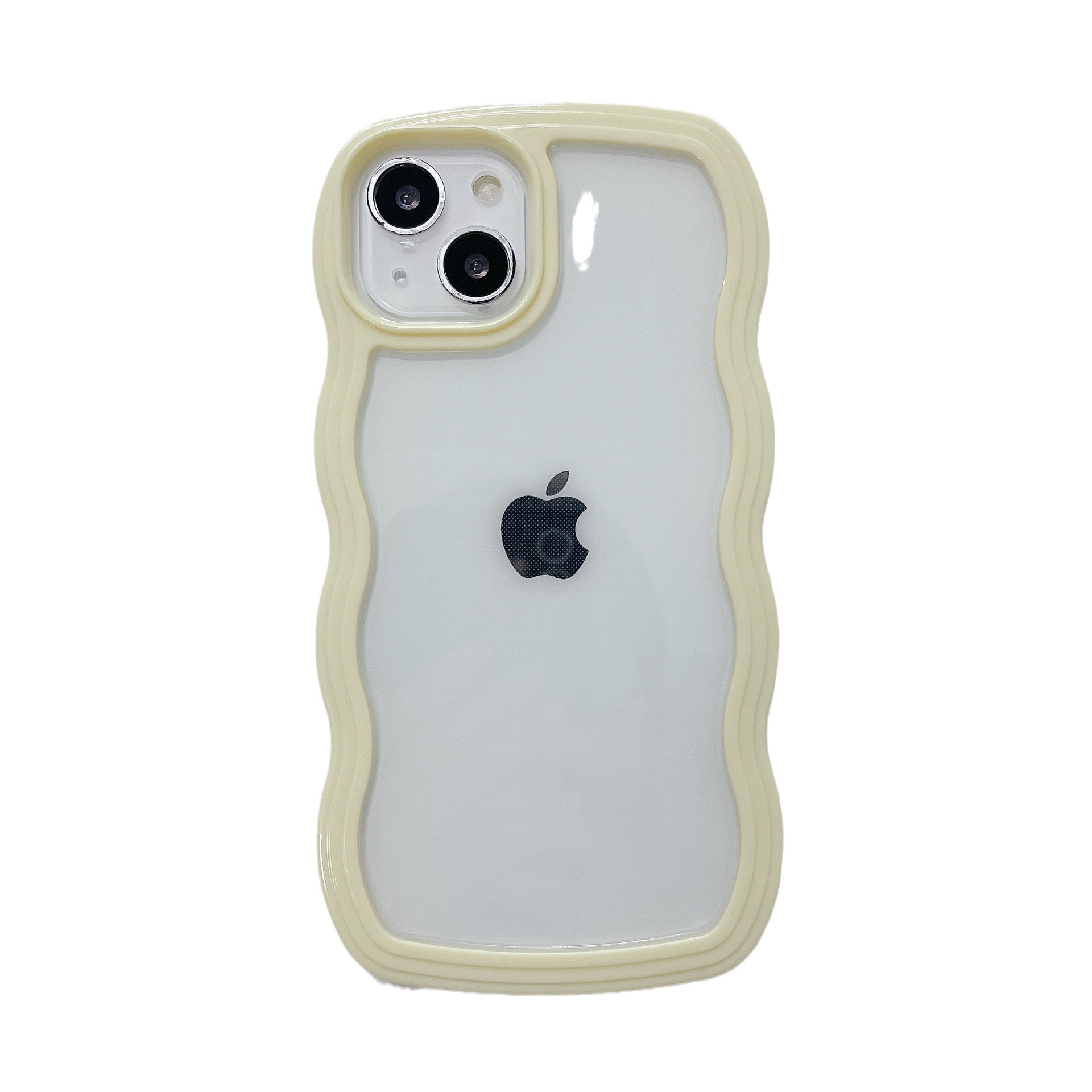 Compatible with iPhone 17 Pro Max Apple 16 Phone Case New Candy Color Frame 15/13 Two-in-One Wave