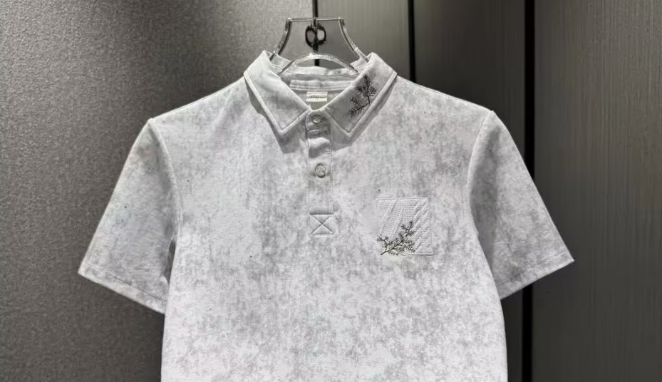 Designer Luxury Brand Essential Loose Plus Size Men's Short Sleeved T-shirt Trendy Street Summer Fashion Embroidered Lapel Men's Polo Shirt 