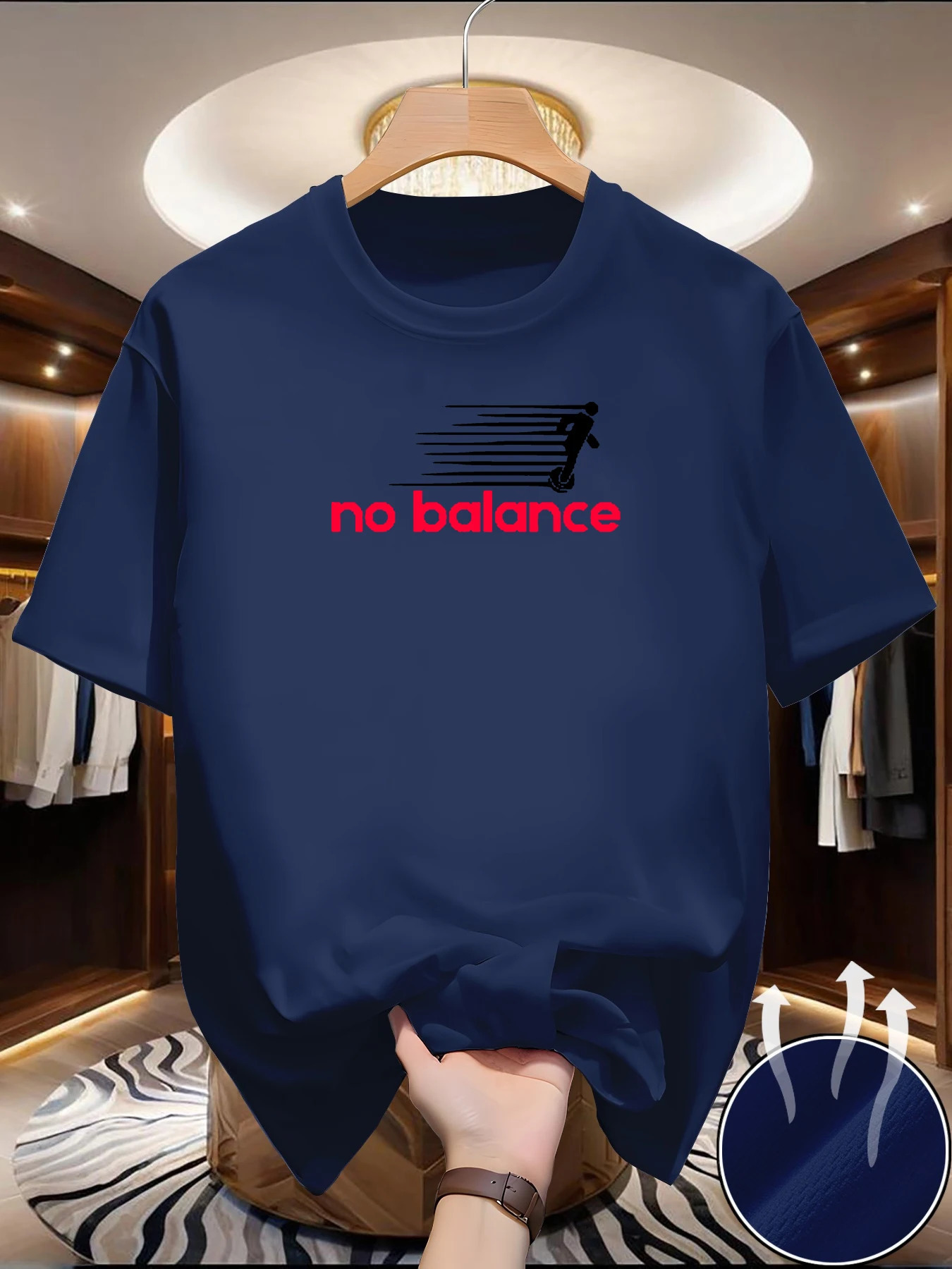 round Neck Running T-shirt Men Summer Thin Top Athlete print Quick Dry Short Sleeve Breathable Fitness Sports T-shirt Wear 260529 - view 5