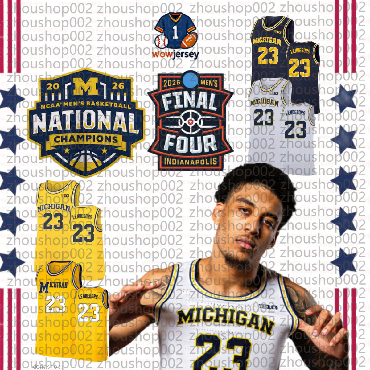2026 MichiganS Wolverine Basketball Jersey Morez Johnson Jr Aday Mara Trey McKenney Elliot Cadeau LJ Cason Franz Wagner Jalen Rose Chris Webber Poole 