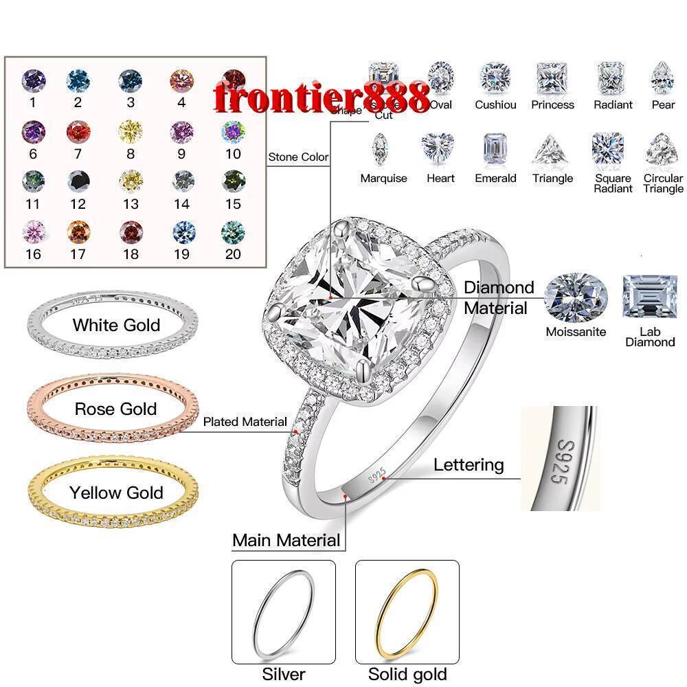 Luxury Vvs Lab Grown Diamond Engagement Ring IGI Certified Lab Created Diamond 925 Silver Solitaire Ring Custom Women Jewelry