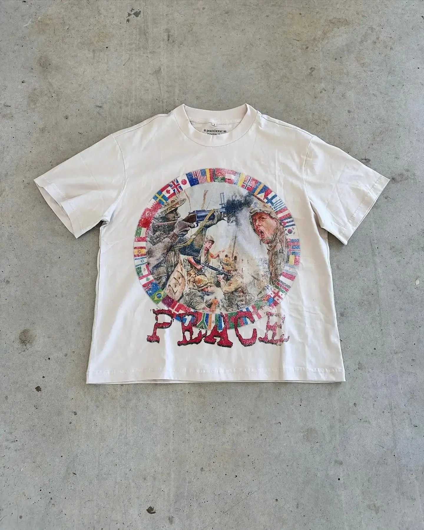 American Y2k Oversized Streetwear Gothic Retro Harajuku T-Shirt Peaceinwar Graphic Couple Pro Choice Trendy Gatherings Unisex C260529