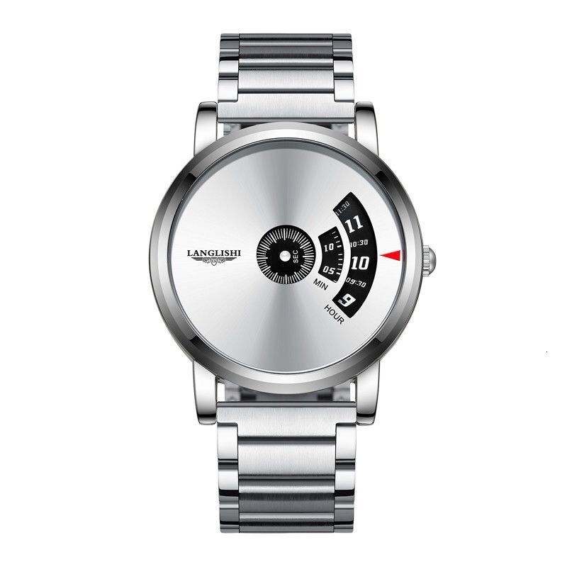LLS 2026 Luxury Men's Stainless Steel Quartz Watch Designer Wristwatch Ultra Thin Large Dial Waterproof Luminous Fashion Casual Timepiece