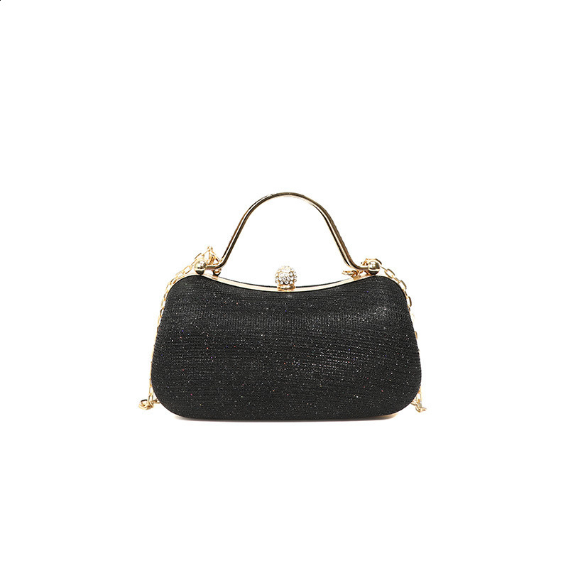 Chain Handbag Niche Womens Fashion Evening Bag Sparkling Diamond Crossbody Banquet Clutch Wedding Party 240813
