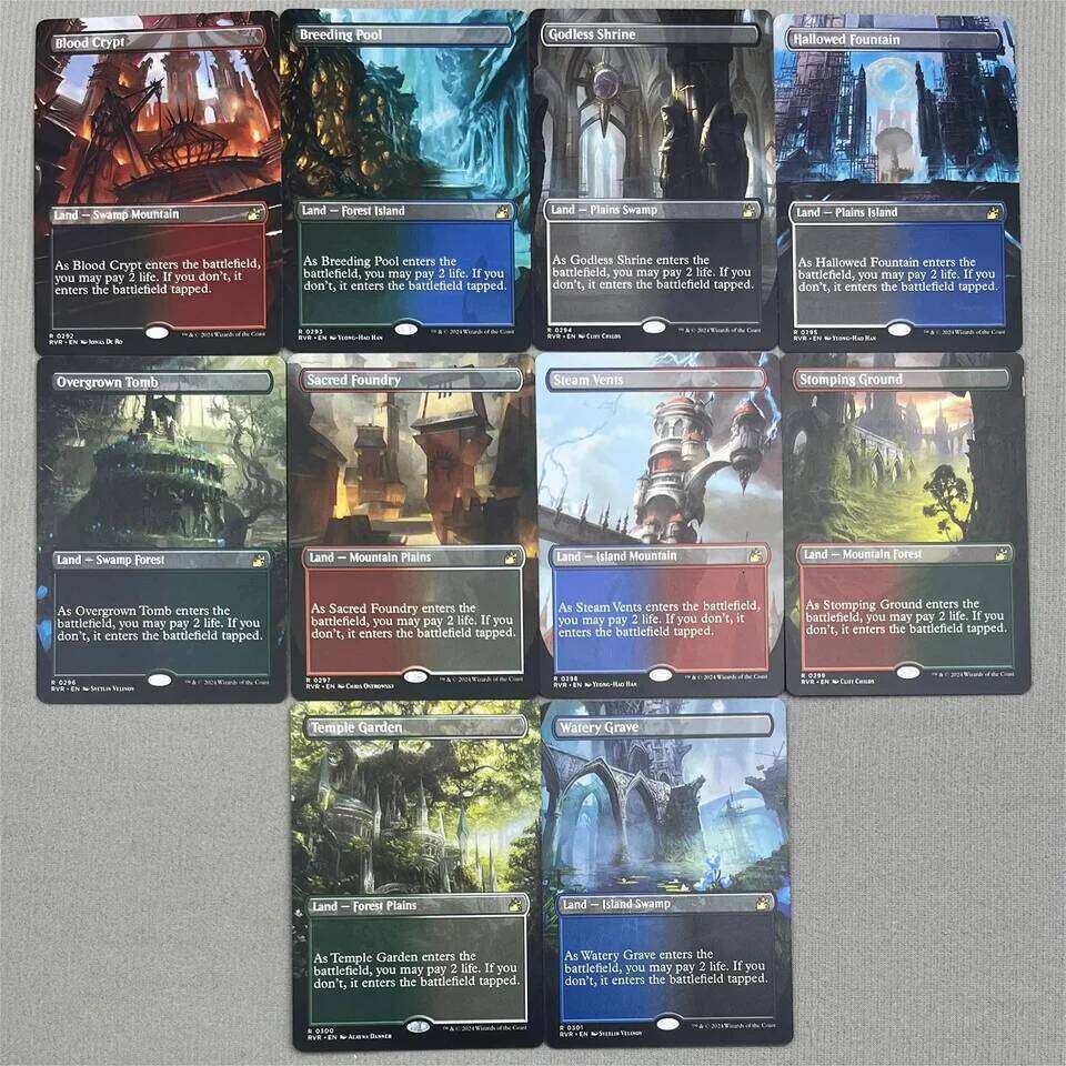 RVR HOLO3-02 TCG Cards for Home Play magical Proxy shock land RVRCrypt the Pool Godless Shrine Hallowed Fountain gather W260529 - view 6
