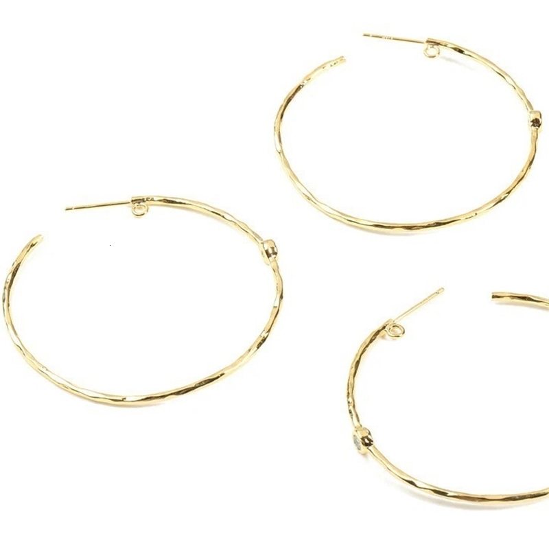 2026 New Trendy Summer gold Large Hoop Thin Hoop Elegant Earrings 250214