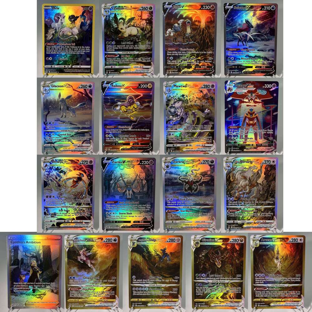 Crown Zenith PKM Cards PTCG5-C Rainbow Rare Mewtwo Giratina Arceus Leafeon VSTAR Collection Battle Toys Gifts for Hobbies W260529 - view 7