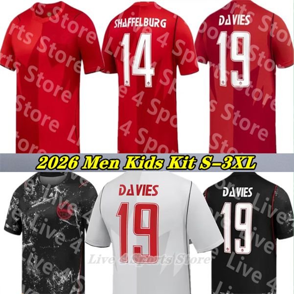 2026 Canada World Cup Soccer Jerseys DAVIES DAVID Larin Saliba Millar AHMED KONE LARYEA Jebbison SHAFFELBURG BUCHANAN CORNELIUS Men Kids Football Shirt Uniforms