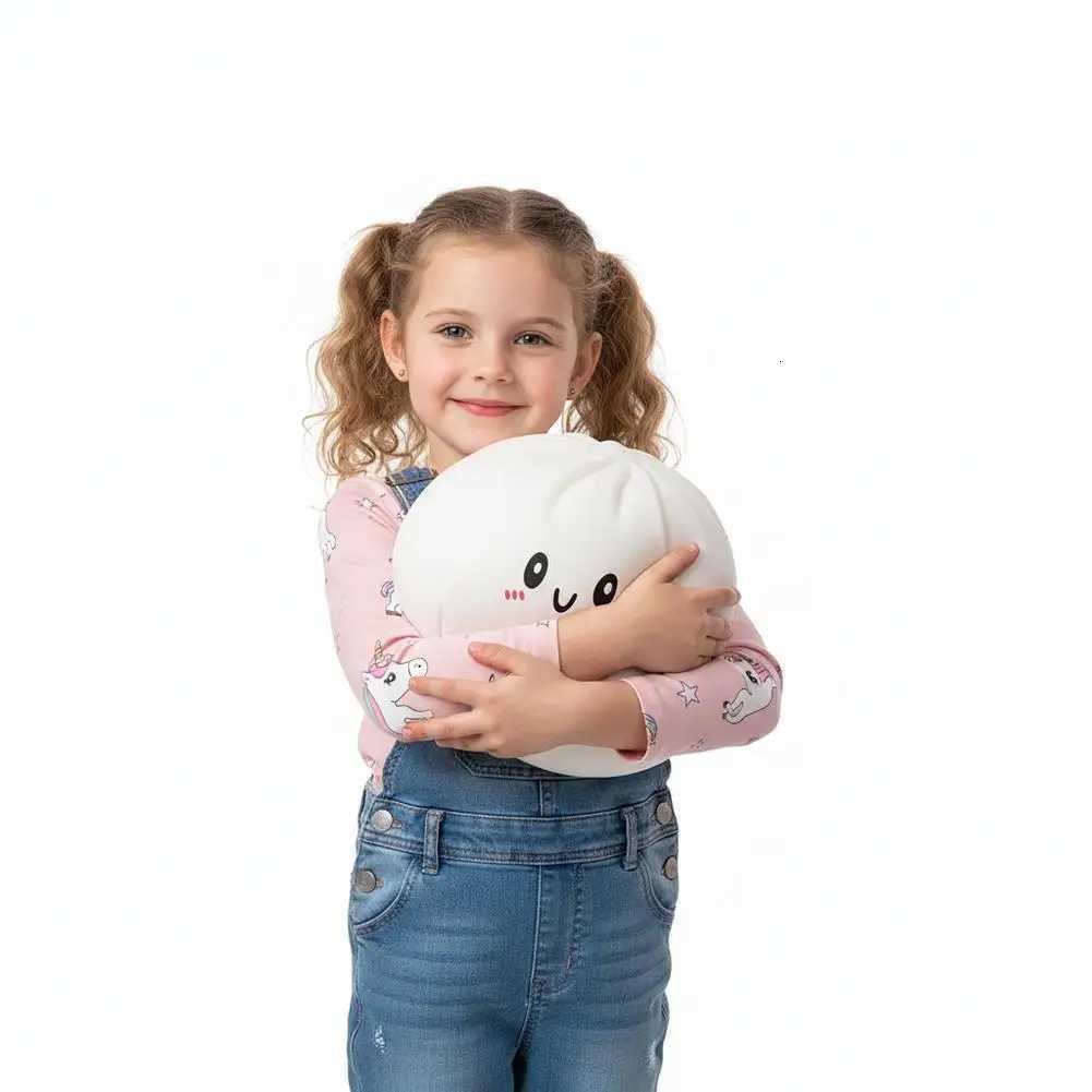 Giant Dumpling Plush Squishy Toy Soft PET Stuffed Pillow Cute Steamer Dumpling Shape Hugging Plushie Home Decor M260529
