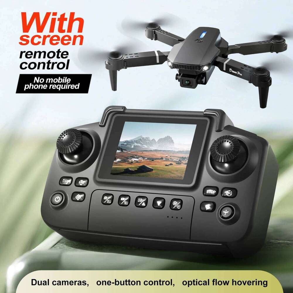 2025 New E88 E99 Upgraded Drone With Screen 4K HD Aerial Photography Dual-Camera Dron Foldable Quadcopter RC Toy For Kid Gift