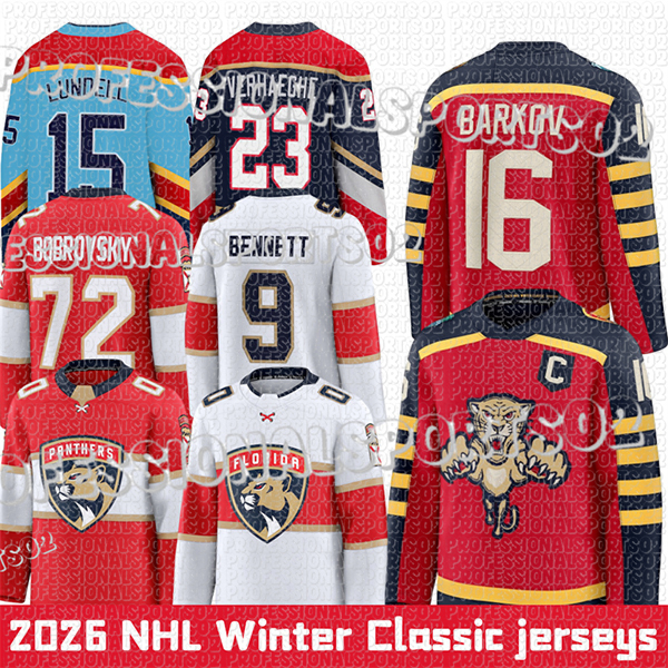 #19 Matthew Tkachuk Jersey Aleksander Barkov florida pantherrs hockey jersey Sam Reinhart Sergei Bobrovsky Sam Bennett Hockey Jerseys PanthersS J