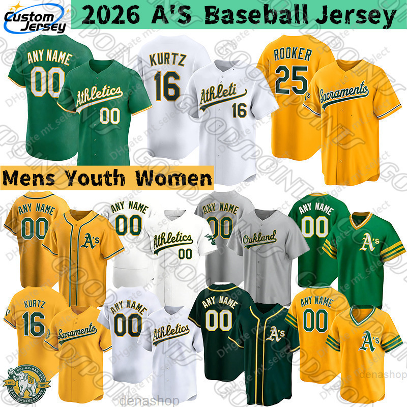 Oaklandes athleticsjersey Brent Rooker Nick Kurtz Jeff McNeil athletic as Rickey Henderson Jose Cansec Rollie Fingers sacramento athletics 2026 Baseba