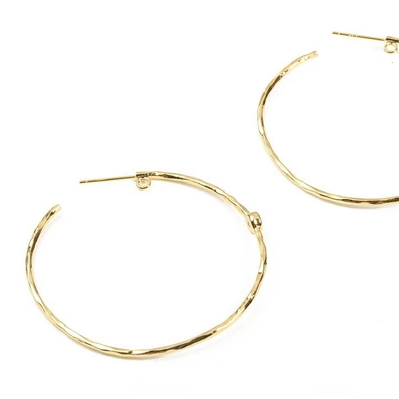 2026 New Trendy Summer gold Large Hoop Thin Hoop Elegant Earrings 250214