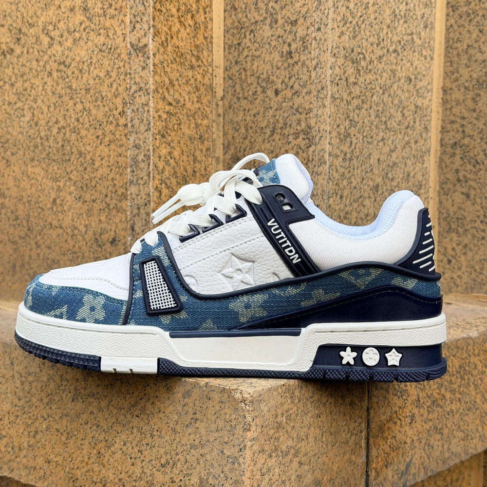 VUTITDN 2026 Denim casual shoes Golden cracked leather free shipping trainers for men sport shoe comfortable outdoor sneakers Classic shoes dh605855