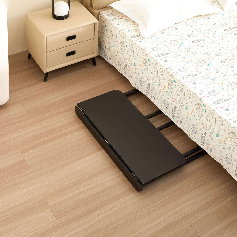 Folding Desk Small Foldable Desk for Small Space, 31.5 Inches Writing Computer Desk in Study, Home Office Foldable Office Desk for Bedroom 80*40,black