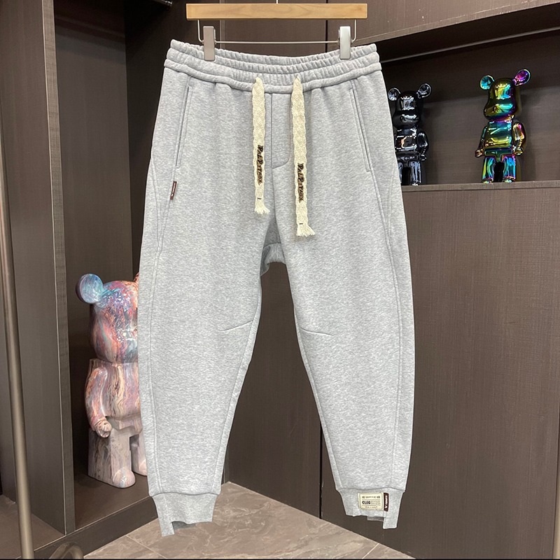 designer pants 2026 Winter Men's Casual Cargo Pants for Teen, Japanese Harajuku Warm Loose Fit Jogger Long Trousers, Versatile Trendy - view 3