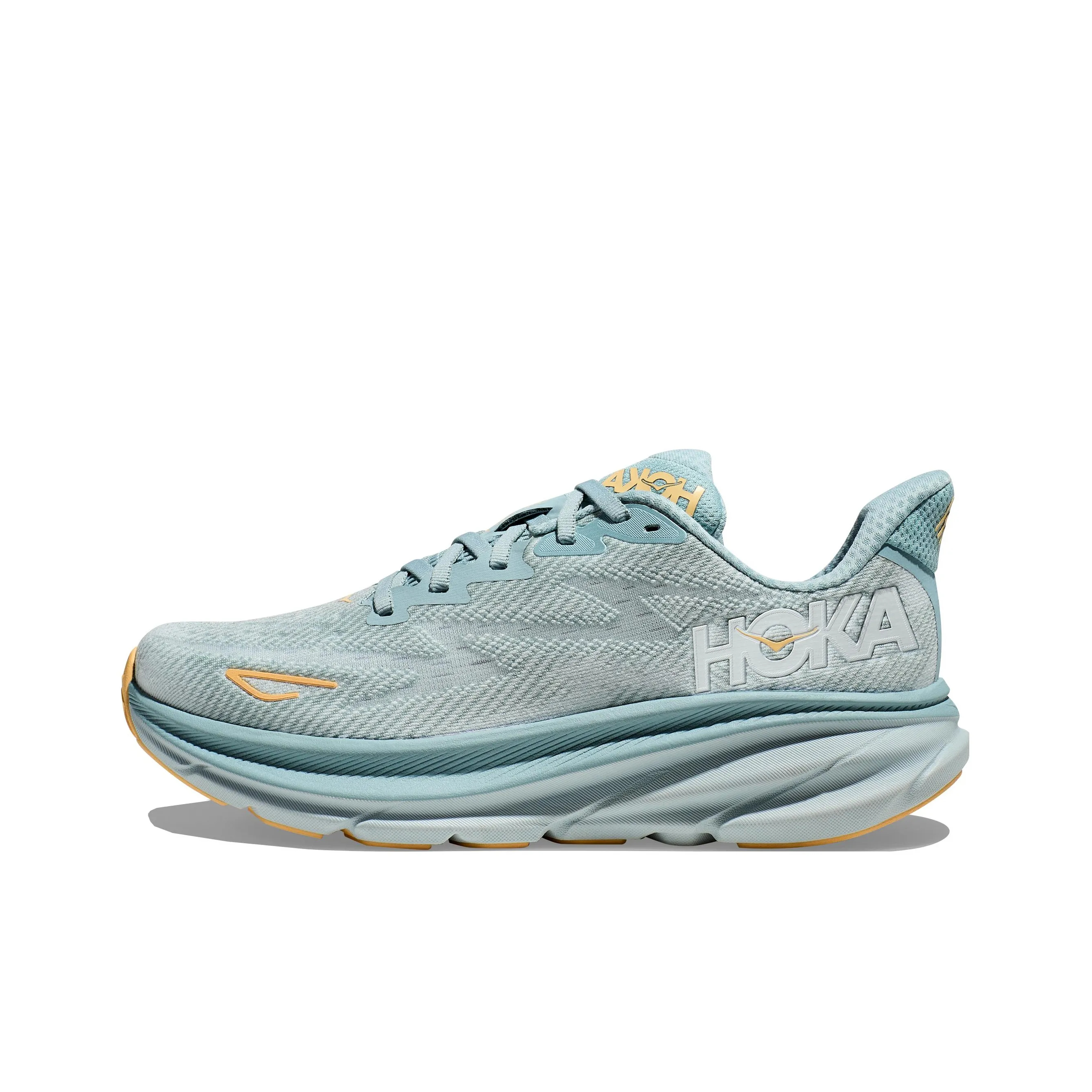 HOKA ONE ONE Clifton 9 Running Shoes Men Women Breathable Anti-Slip Wear-Resistant Low Top Cushioning Sneakers for Outdoor Sports