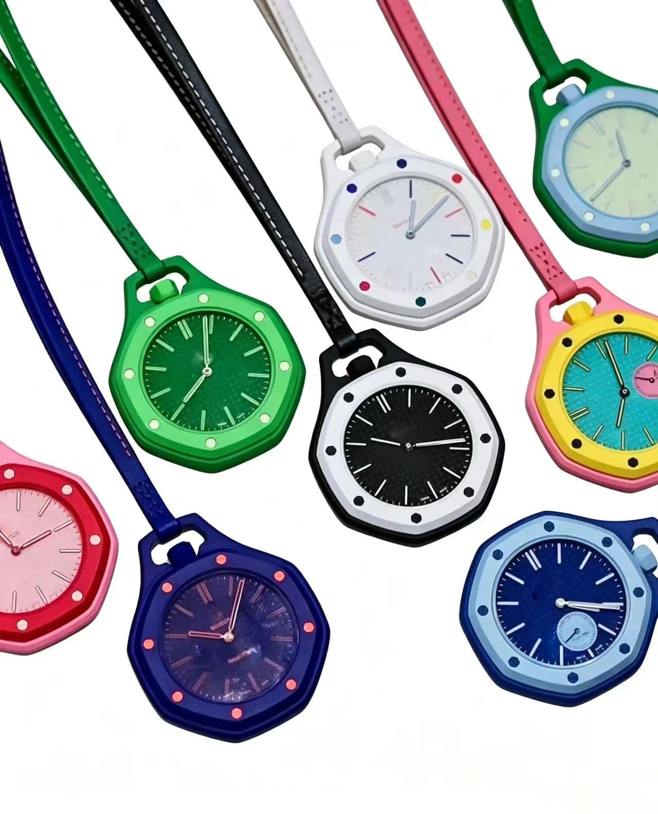 Royal ST POP Automatic Watch Ceramic Dial 8 Color Leather Lanyard LOVER watch Men women Watch Gift with boxs