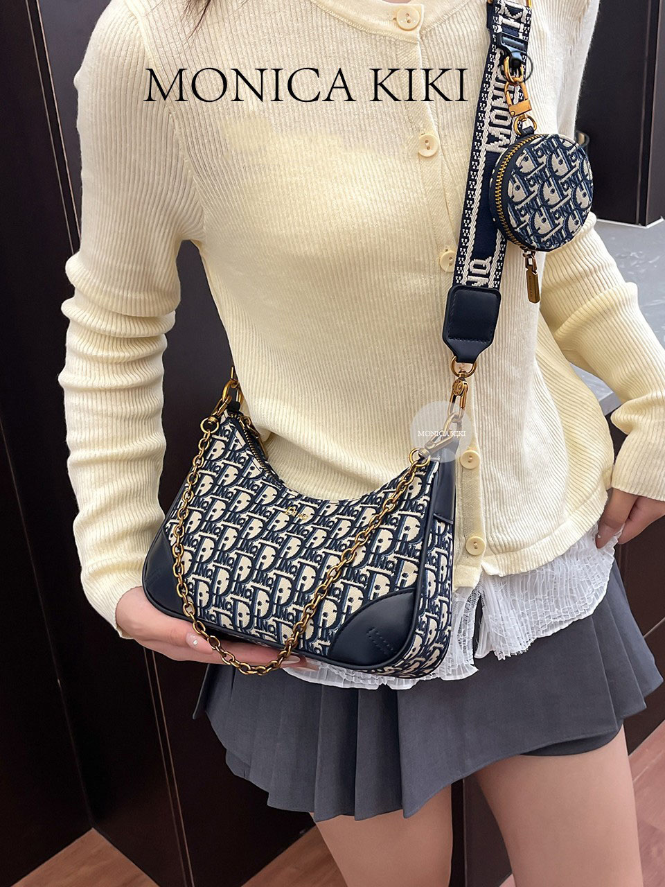 MONICA KIKI Luxury Shoulder Bags Fashionable exquisite portable one shoulder versatile single shoulder crossbody bag Free shipping