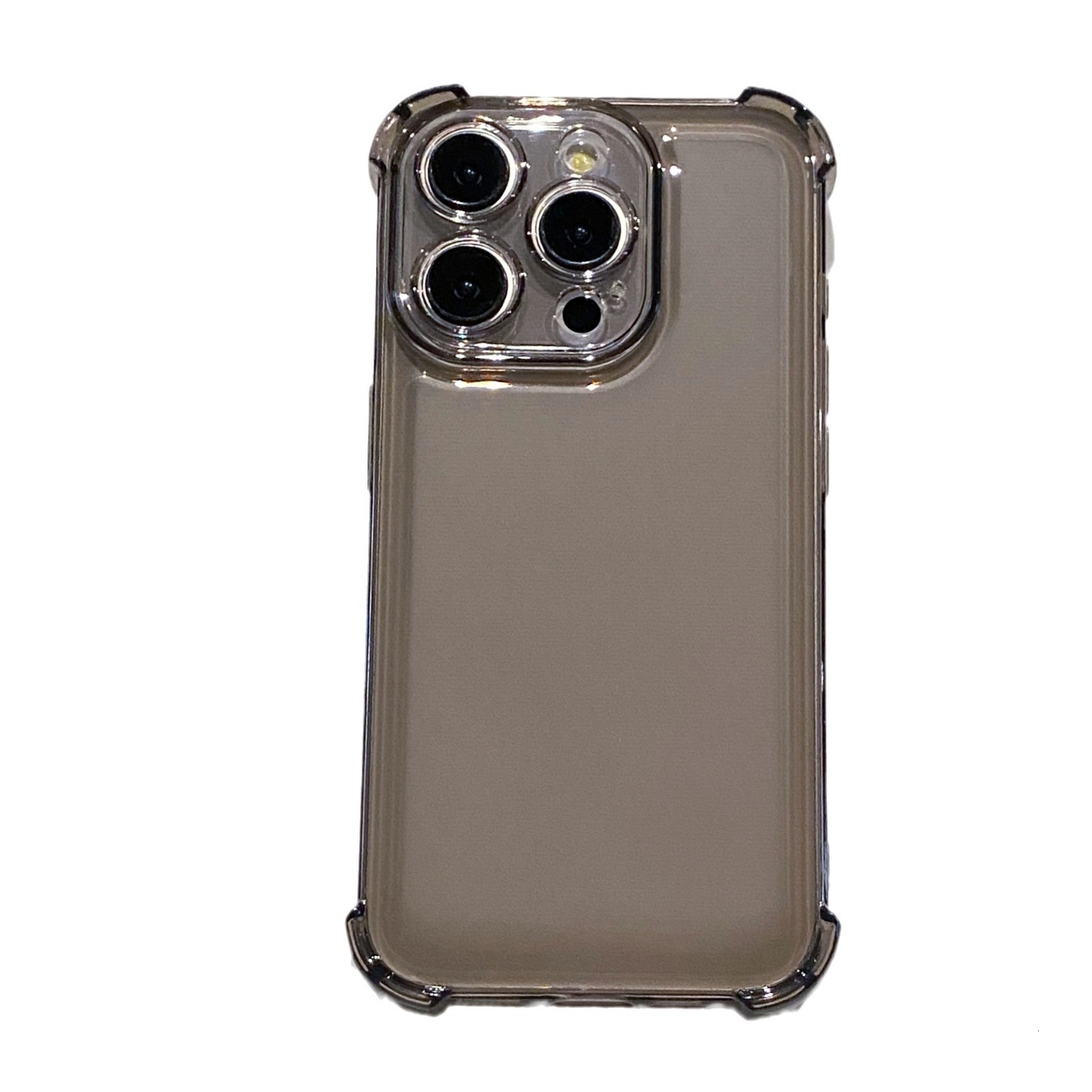 Suitable for iPhone 17 transparent phone case 15PROMAX four-corner anti-drop space shell protective cover Apple 17e airbag