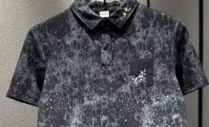 Designer Luxury Brand Essential Loose Plus Size Men's Short Sleeved T-shirt Trendy Street Summer Fashion Embroidered Lapel Men's Polo Shirt 