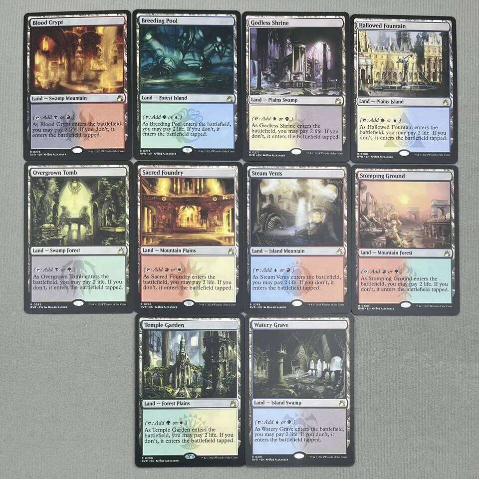 RVR HOLO3-02 TCG Cards for Home Play magical Proxy shock land RVRCrypt the Pool Godless Shrine Hallowed Fountain gather W260529 - view 5