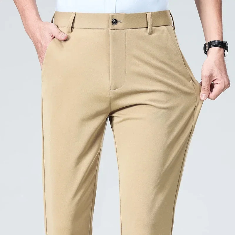 Golf pants Men Spring Summer Elastic Pants Quick Drying Quality Business Casual Pants 260528