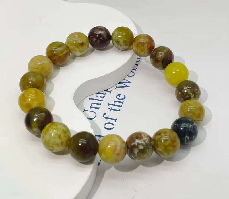 Natural Black Golden Super Seven Quartz Crystal Bead Bracelets Women Fashion Reiki Healing Energy Gemstone Bangles Wrist Jewelry