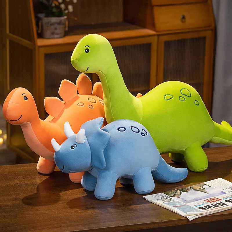 Colorful Dinosaur Plush Toy Cute Stuffed Animals Triceratops Plushies Kawaii Soft Kids Toys for Boys Girls Home Decor M260529