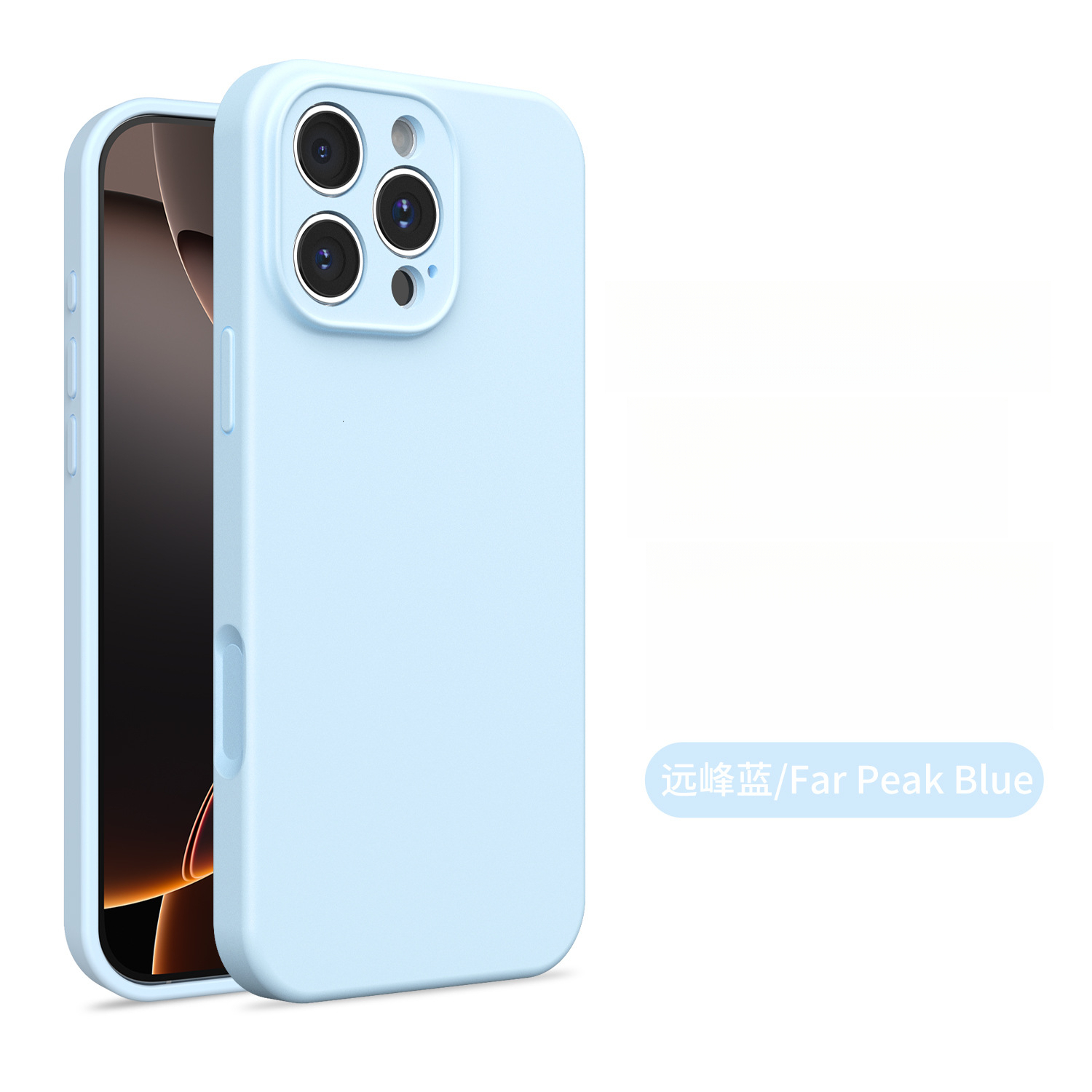 Compatible with Apple 16 Pro Max Button Full Coverage Magnetic Silicone Phone 15 Camera Protection Case