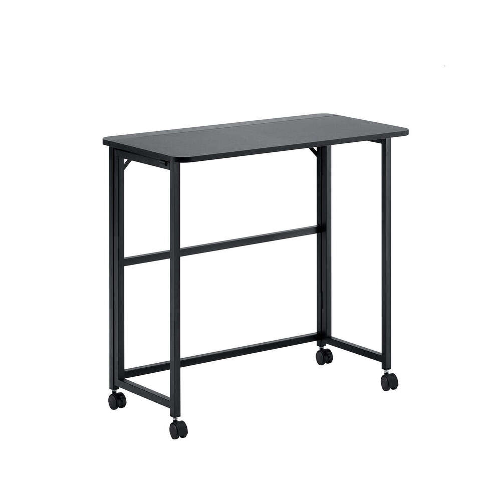 Folding Desk Small Foldable Desk for Small Space, 31.5 Inches Writing Computer Desk in Study, Home Office Foldable Office Desk for Bedroom 80*40,black