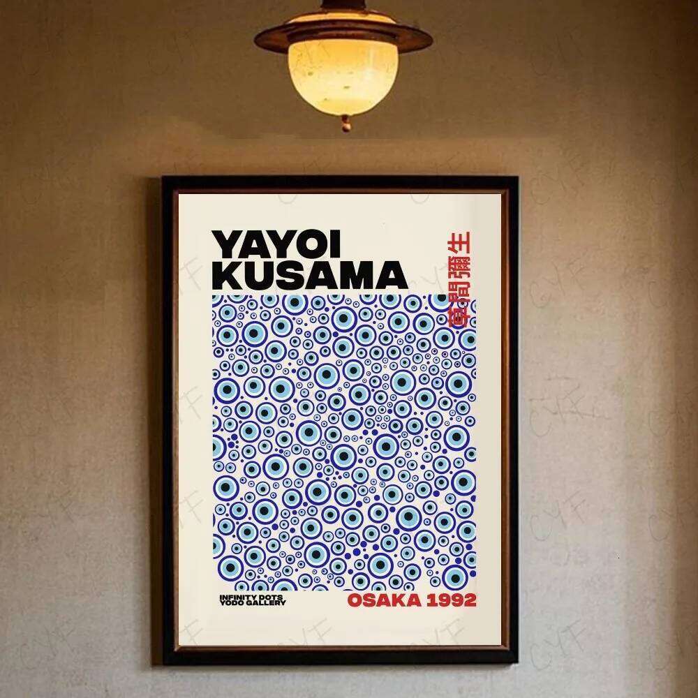 Y-Yayoi Kusama Pumpkin Poster HD art sticky wall waterproof home living room bedroom bar aesthetic decoration 26L0529 - view 7
