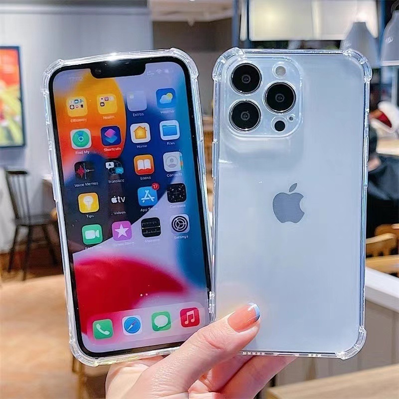 High-quality 1.8mm thick four-corner anti-drop iPhone 17 phone case suitable for Apple 16 Pro Max 14 protective cover