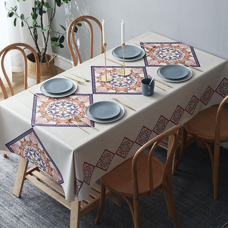 YL-38721 Custom Nordic Tablecloth, Waterproof, Oil-proof, Wash-free, Hotel Tablecloth, Coffee Table Cloth, Stain-resistant and Wear-resistant