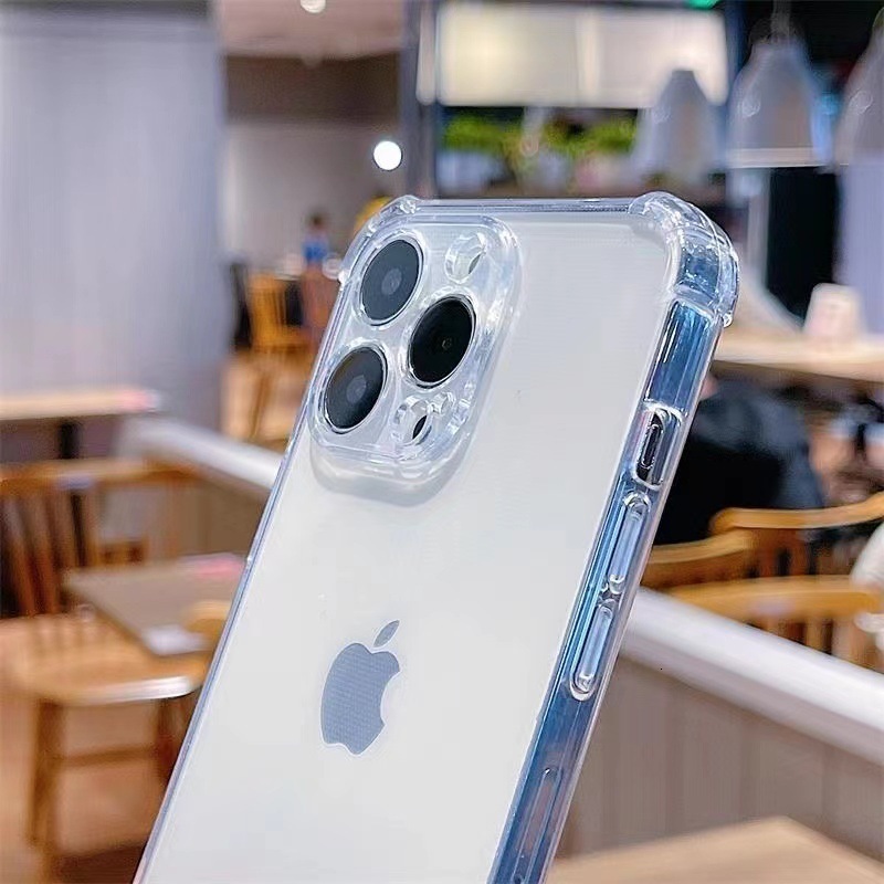 High-quality 1.8mm thick four-corner anti-drop iPhone 17 phone case suitable for Apple 16 Pro Max 14 protective cover