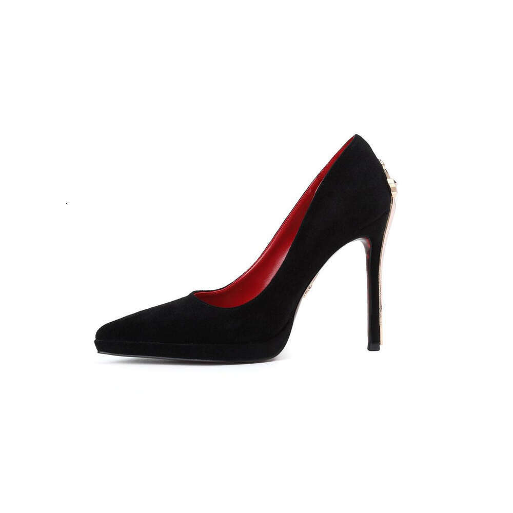 Metal Thin Heels Comfortable Genuine Printed Red Sole Pointed Toe S High End Leather Single Shoes For Women MOJIDASHU - view 8