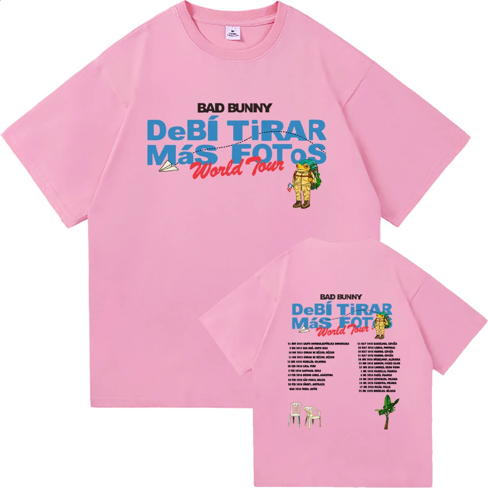 Bad Bunny DTMF World Tour -2026 TShirt Menwomen Clothing Vintage Harajuku High Quality Clothes Cotton TShirts for Fans Gift 260529