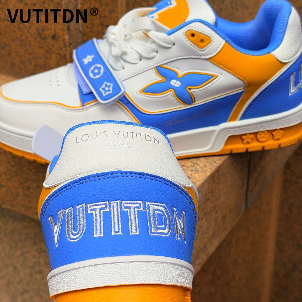VUTITDN 2026 Denim casual shoes Golden cracked leather free shipping trainers for men sport shoe comfortable outdoor sneakers Classic shoes dh605855
